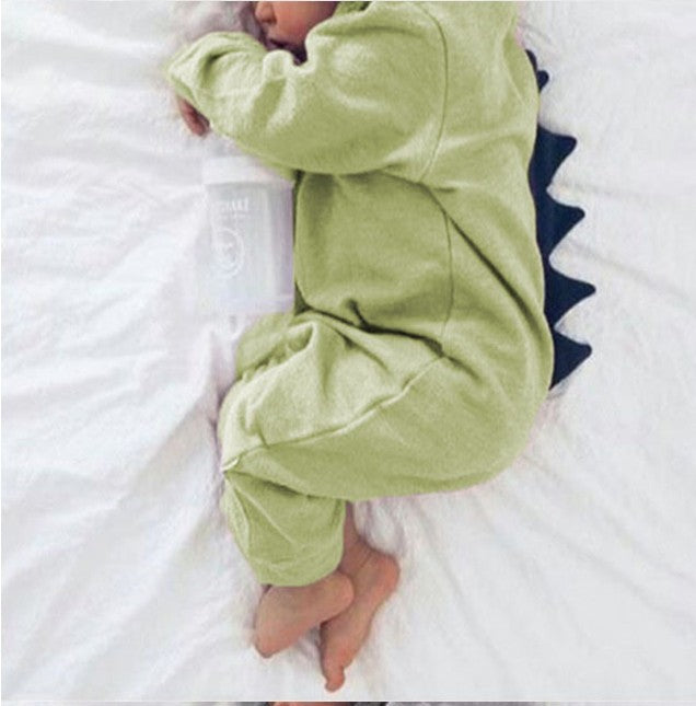 EBay AliExpress Amazon Ins Foreign Trade New Children's Wear Children's Little Dinosaur Baby Jumpsuit Romper